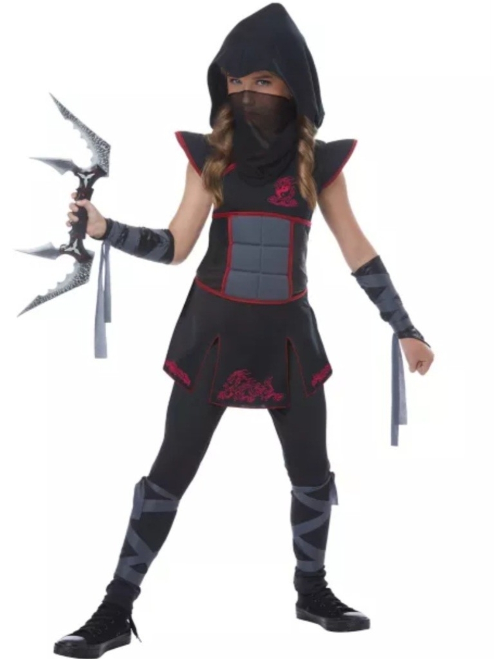 Spirit Fearless Ninja Child Size 6-8  Halloween Costume